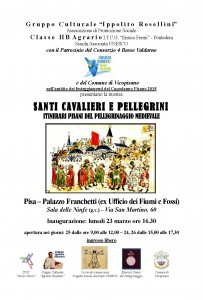 Manifesto santi pellegrini e cavalieri