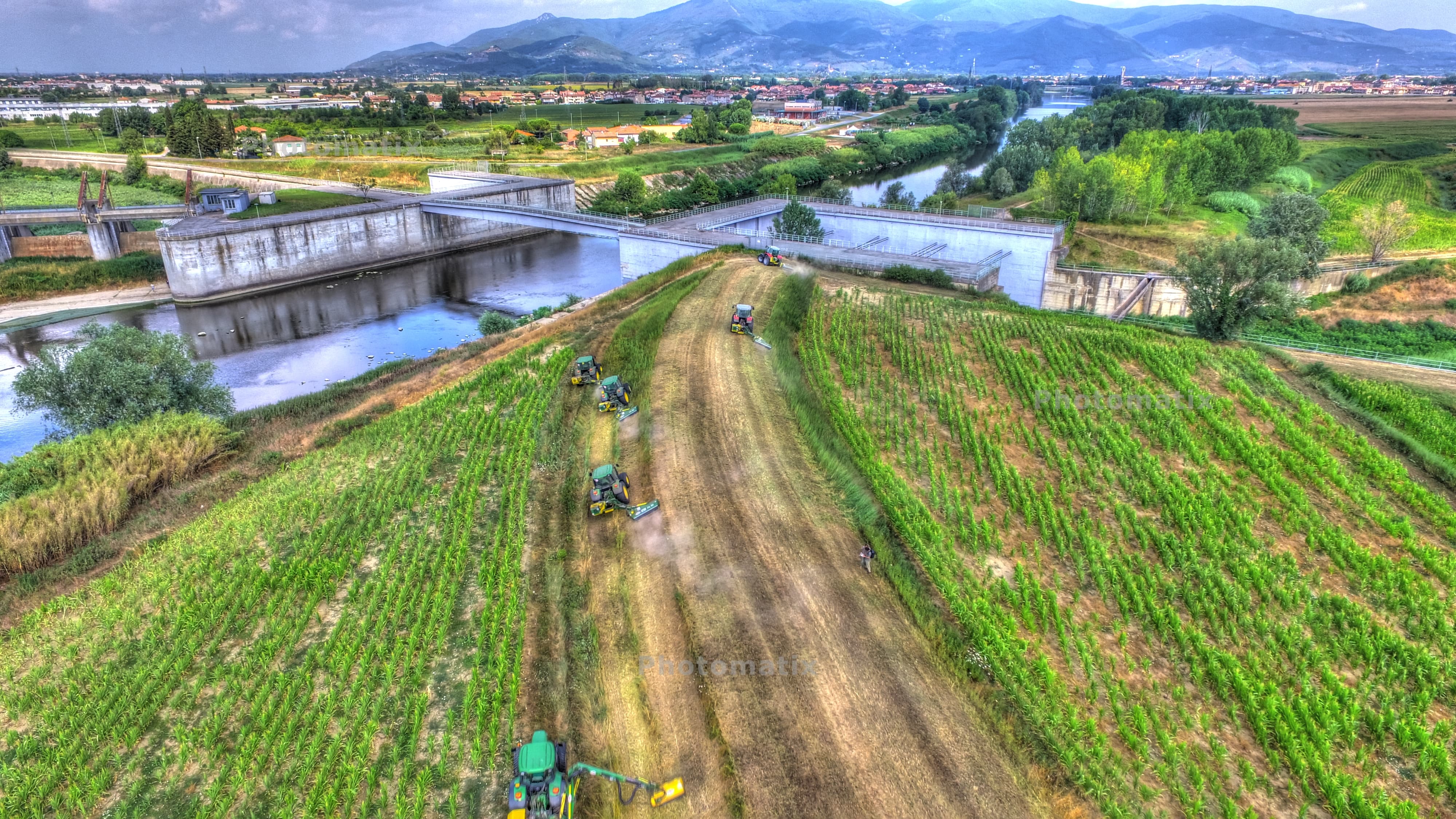 foto del volo Tagli Calcinaia – luglio 2017