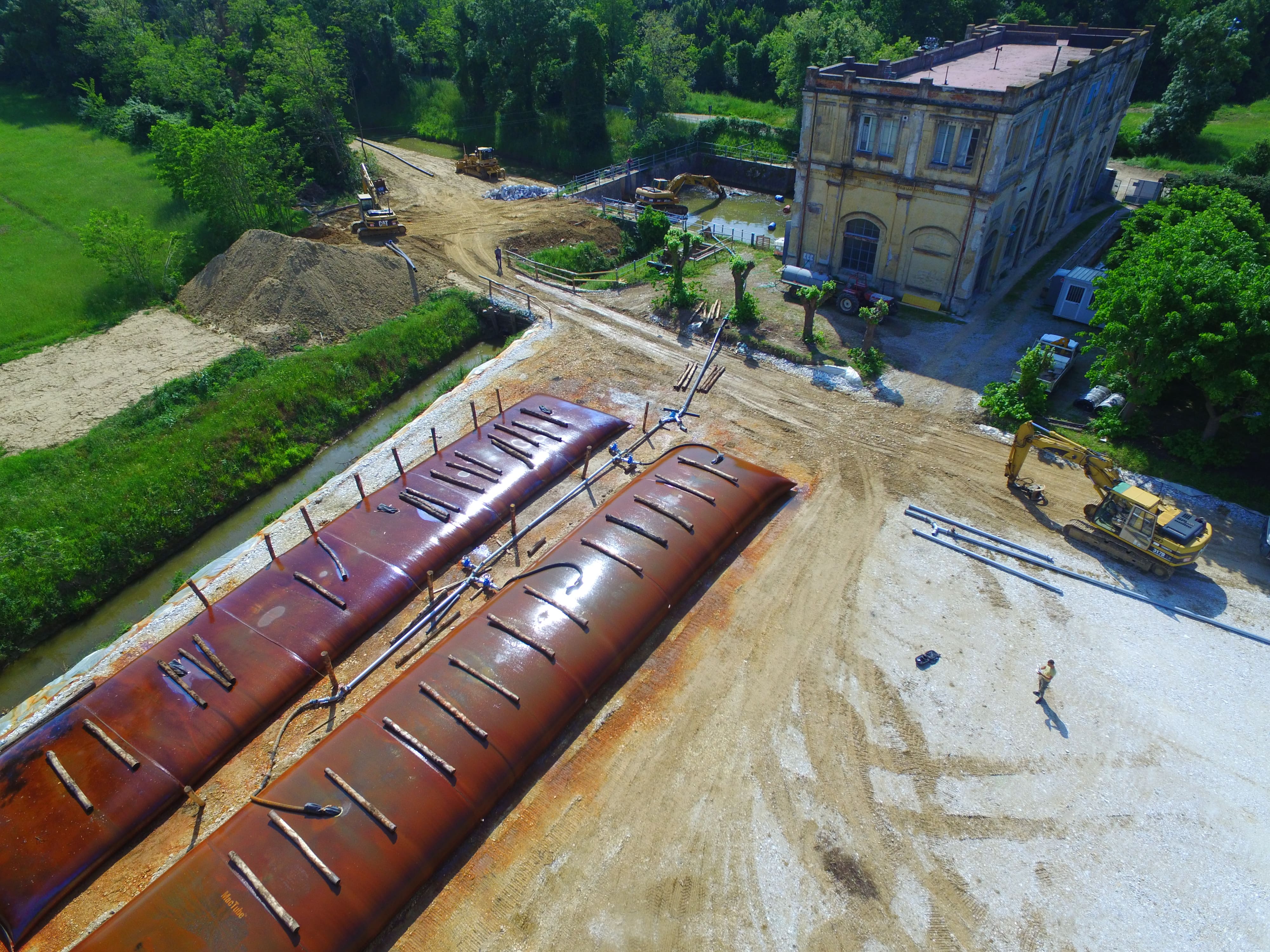 foto del volo Geobag impianto idrovoro Coltano – maggio 2016