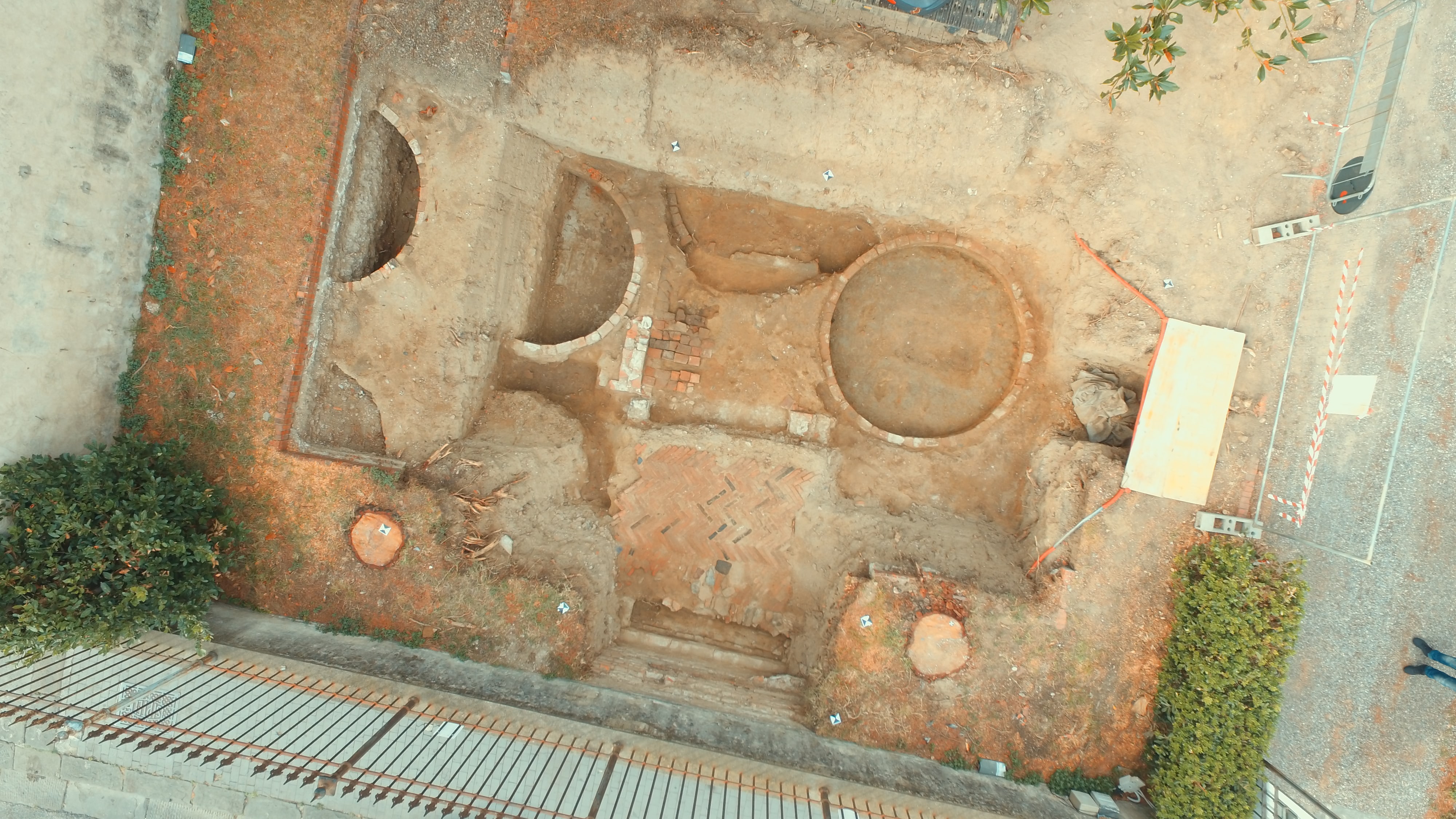 foto del volo Scavi palazzo Franchetti agosto – 2016