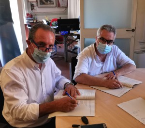 il presidente ventavoli con il sindaco di maio